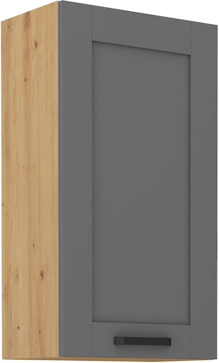 Szafka górna do kuchni LUNA 50 G-90 1F Szary/Dąb Artisan