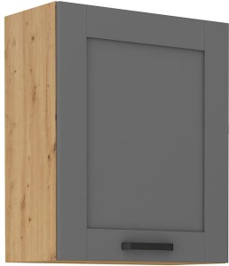 Szafka górna do kuchni LUNA 60 G-72 1F Szary/Dąb Artisan