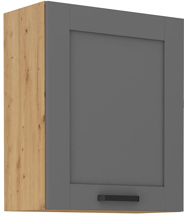 Szafka górna do kuchni LUNA 60 G-72 1F Szary/Dąb Artisan