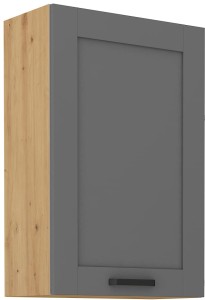 Szafka górna do kuchni LUNA 60 G-90 1F Szary/Dąb Artisan