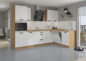 Szafka górna do kuchni LUNA 60 G-90 1F Szary/Dąb Artisan