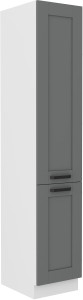 Szafka kominowa do kuchni LUNA 40 DK-210 2F Szary/Biały