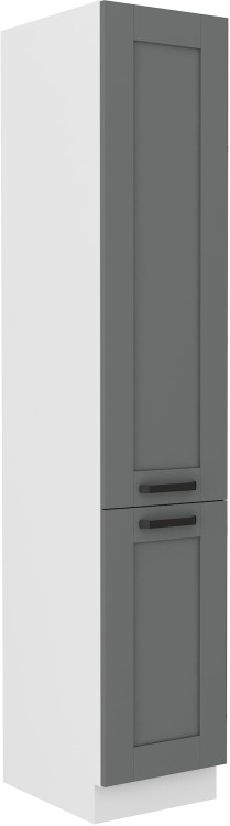 Szafka kominowa do kuchni LUNA 40 DK-210 2F Szary/Biały