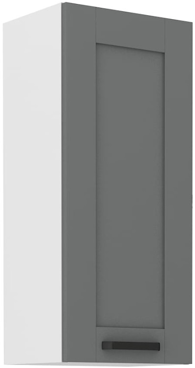 Szafka górna do kuchni LUNA 40 G-90 1F Szary/Biały