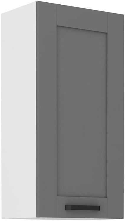 Szafka górna do kuchni LUNA 45 G-90 1F Szary/Biały