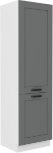 Szafka kominowa do kuchni LUNA 60 DK-210 2F Szary/Biały
