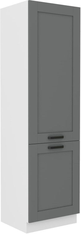 Szafka kominowa do kuchni LUNA 60 DK-210 2F Szary/Biały