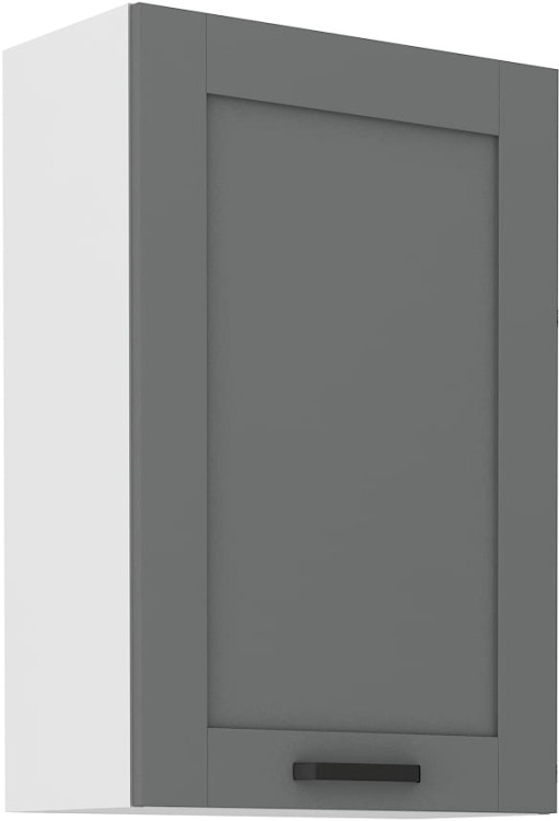 Szafka górna do kuchni LUNA 60 G-90 1F Szary/Biały