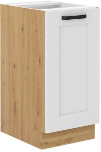 Szafka stojąca do kuchni LUNA 40 D 1F BB Biały/Dąb Artisan