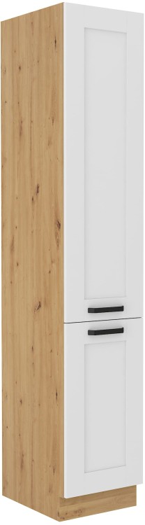 Szafka kominowa do kuchni LUNA 40 DK-210 2F Biały/Dąb Artisan