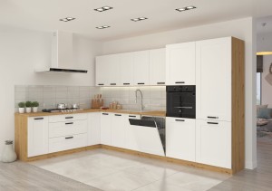 Szafka górna do kuchni LUNA 40 G-90 1F Biały/Dąb Artisan
