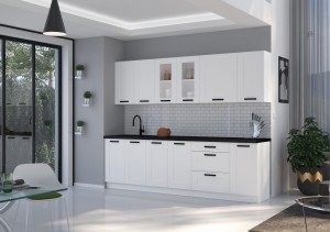 Szafka górna do kuchni LUNA 45 G-72 1F Biały/Biały