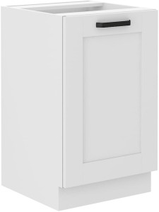 Szafka stojąca do kuchni pod zlew LUNA 50 ZL 1F Biały/Biały