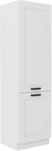 Szafka kominowa do kuchni LUNA 60 DK-210 2F Biały/Biały