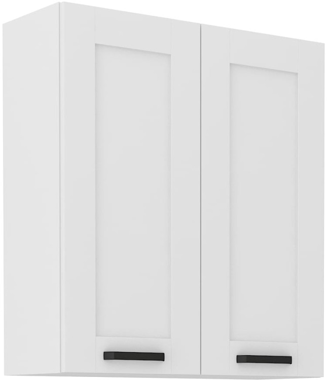 Szafka górna do kuchni LUNA 80 G-90 2F Biały/Biały
