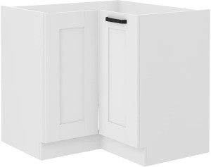 Szafka stojąca do kuchni narożna LUNA 89x89 DN 1F Biały/Biały