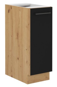 Szafka stojąca do kuchni MODENA 30 D CARGO Dąb Artisan/Czarny