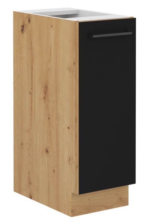 Szafka stojąca do kuchni MODENA 30 D CARGO Dąb Artisan/Czarny