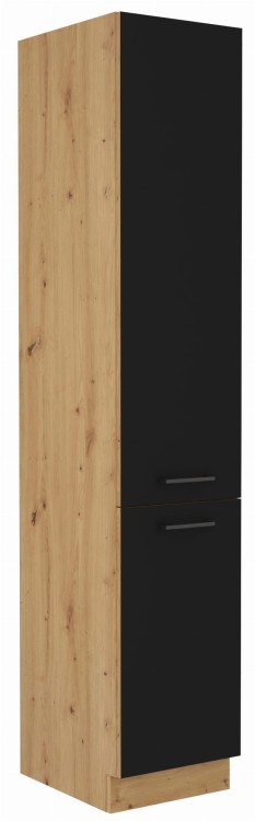 Szafka kominowa do kuchni MODENA 40 DK-210 2F Dąb Artisan/Czarny