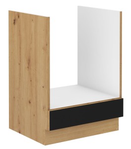 Szafka stojąca do kuchni pod piekarnik MODENA 60 D GAZ Dąb Artisan/Czarny