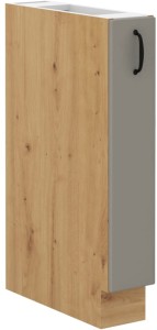 Szafka stojąca do kuchni z szufladą STILO 15 D CARGO Gliniasty Szary/Dąb Artisan