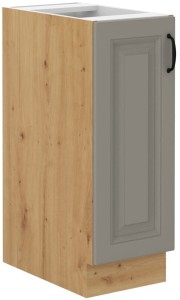 Szafka stojąca do kuchni z szufladą STILO 30 D CARGO Gliniasty Szary/Dąb Artisan