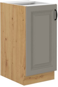 Szafka stojąca do kuchni STILO 40 D 1F Gliniasty Szary/Dąb Artisan