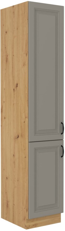 Szafka kominowa do kuchni STILO 40 DK-210 2 F Gliniasty Szary/Dąb Artisan