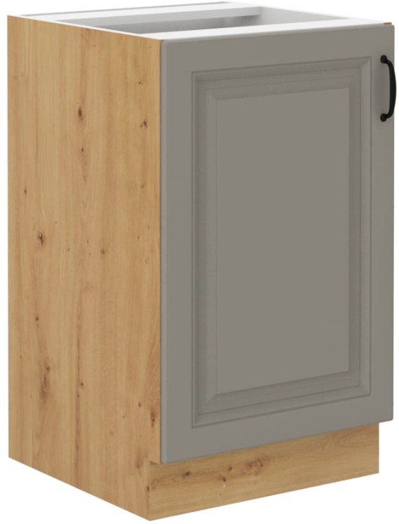 Szafka stojąca do kuchni pod zlew STILO 50 ZL 1F Gliniasty Szary/Dąb Artisan