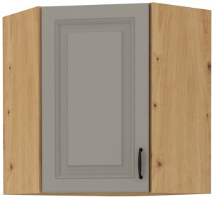 Szafka górna do kuchni narożna STILO 58x58 GN-72 1 F Gliniasty Szary/Dąb Artisan