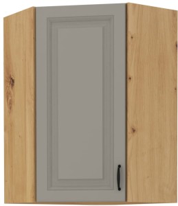Szafka górna do kuchni narożna STILO 58x58 GN-90 1 F Gliniasty Szary/Dąb Artisan
