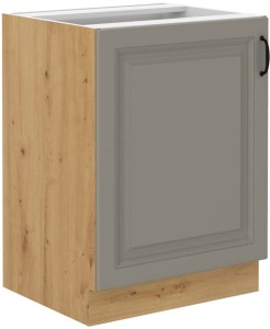 Szafka stojąca do kuchni STILO 60 D 1F Gliniasty Szary/Dąb Artisan