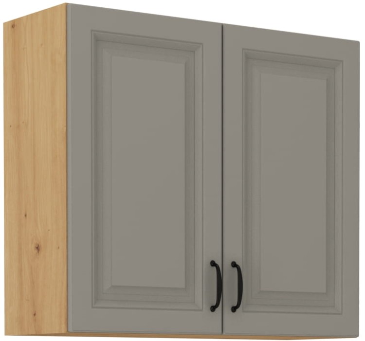 Szafka górna do kuchni STILO 80 G-72 2F Gliniasty Szary/Dąb Artisan
