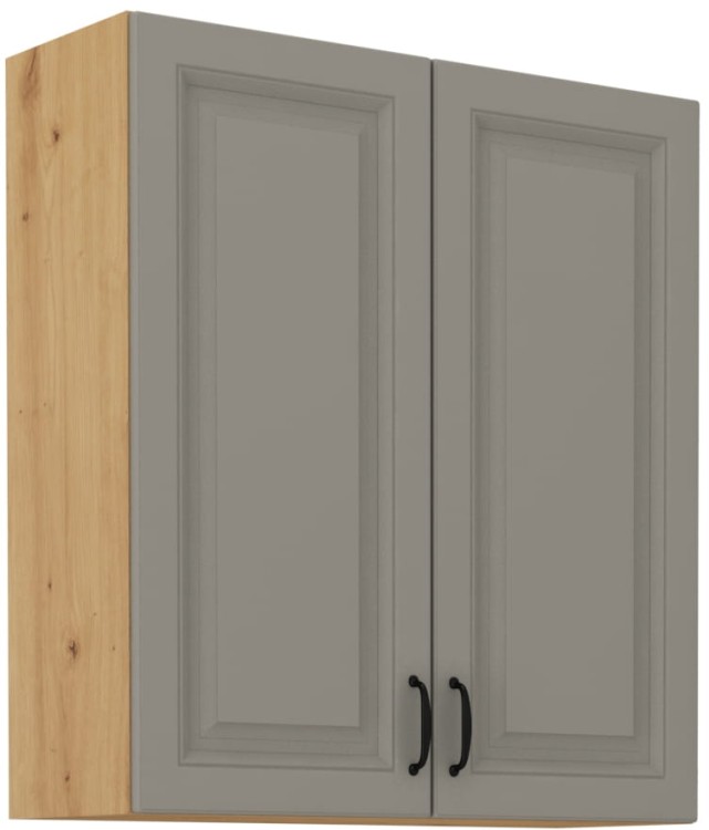 Szafka górna do kuchni STILO 80 G-90 2F Gliniasty Szary/Dąb Artisan