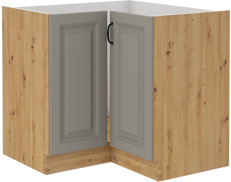 Szafka stojąca do kuchni narożna STILO 89x89 DN 1F Gliniasty Szary/Dąb Artisan