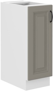 Szafka stojąca do kuchni z szufladą STILO 30 D CARGO Gliniasty Szary/Biały