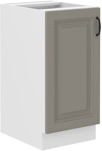 Szafka stojąca do kuchni STILO 40 D 1F Gliniasty Szary/Biały