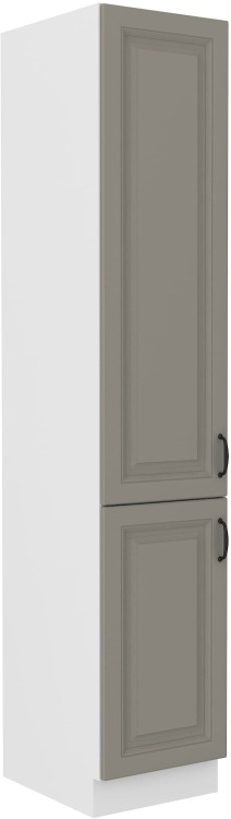 Szafka kominowa do kuchni STILO 40 DK-210 2 F Gliniasty Szary/Biały