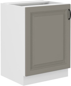 Szafka stojąca do kuchni STILO 60 D 1F Gliniasty Szary/Biały