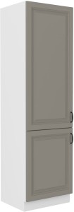 Szafka kominowa do kuchni STILO 60 DK-210 2 F Gliniasty Szary/Biały