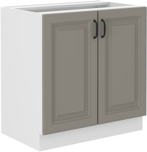 Szafka stojąca do kuchni STILO 80 D 2D Gliniasty Szary/Biały