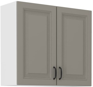 Szafka górna do kuchni STILO 80 G-72 2F Gliniasty Szary/Biały