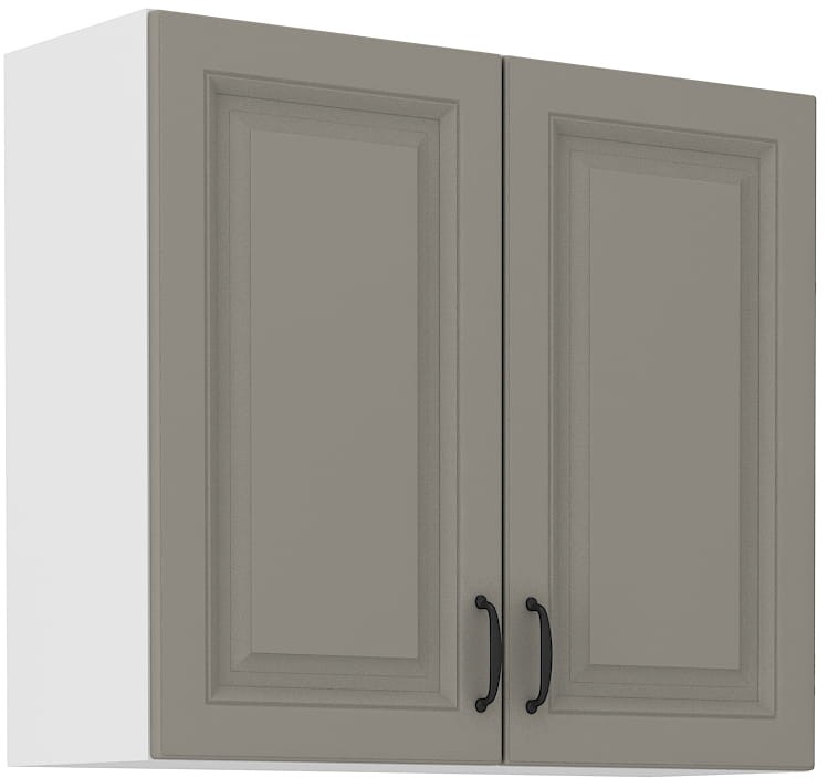 Szafka górna do kuchni STILO 80 G-72 2F Gliniasty Szary/Biały