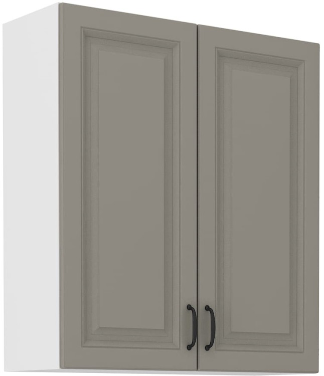 Szafka górna do kuchni STILO 80 G-90 2F Gliniasty Szary/Biały