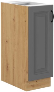 Szafka stojąca do kuchni z szufladą STILO 30 D CARGO Szary/Dąb Artisan