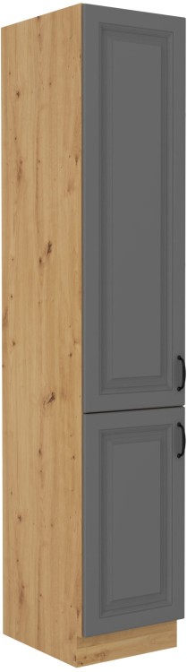 Szafka kominowa do kuchni STILO 40 DK-210 2 F Szary/Dąb Artisan
