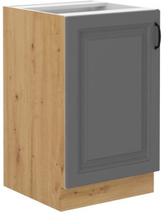 Szafka stojąca do kuchni pod zlew STILO 50 ZL 1F Szary/Dąb Artisan