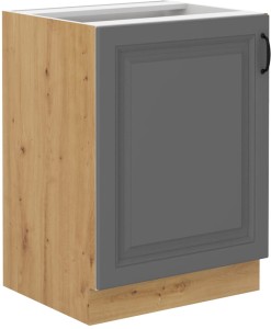 Szafka stojąca do kuchni STILO 60 D 1F Szary/Dąb Artisan