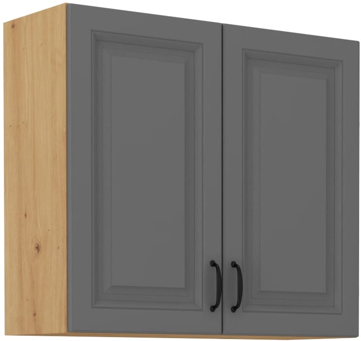 Szafka górna do kuchni STILO 80 G-72 2F Szary/Dąb Artisan