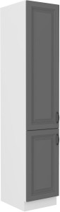 Szafka kominowa do kuchni STILO 40 DK-210 2 F Szary/Biały